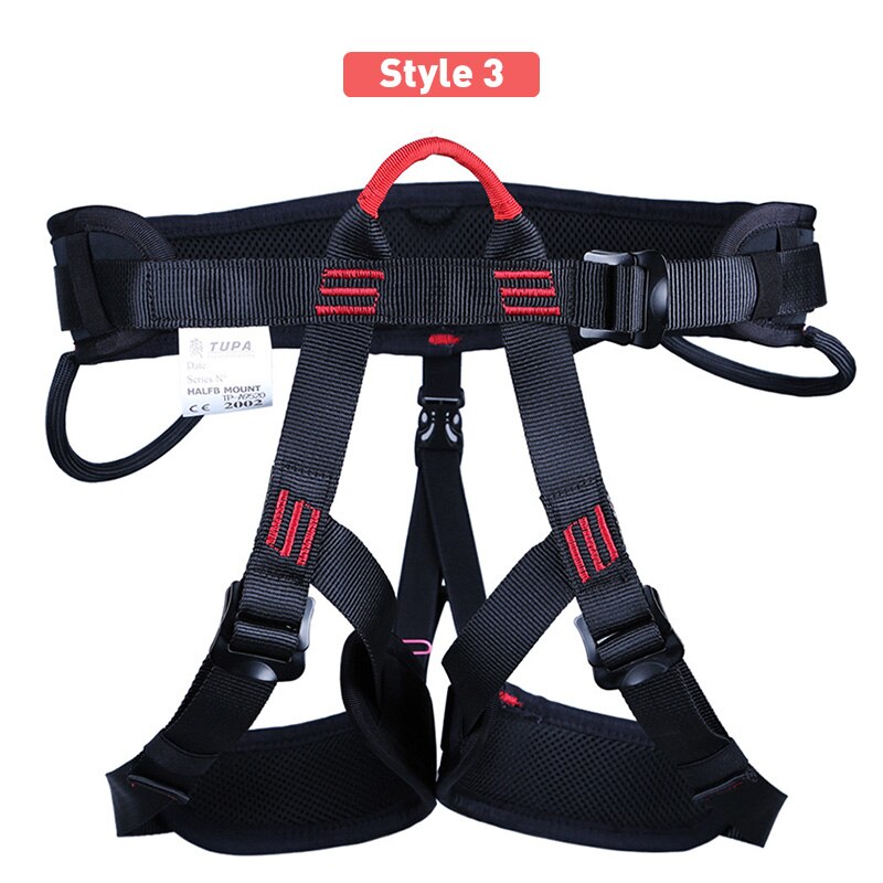 XINDA-cinturón de seguridad para senderismo al aire libre, escalada en roca, medio cuerpo, cinturón de apoyo, arnés de altura, equipo deportivo aéreo: Style 3