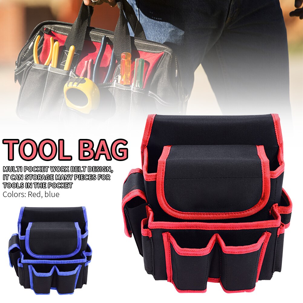 Gardening Multifunctional Oxford Cloth Organizer Electrician Construction Tool Bag Multi Pocket Pouch With Waist Belt Packaging