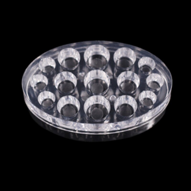 1 ud. Pigmento para bordado de cuerpo portavasos ovalado acrílico pigmento Rack maquillaje permanente portavasos de Color