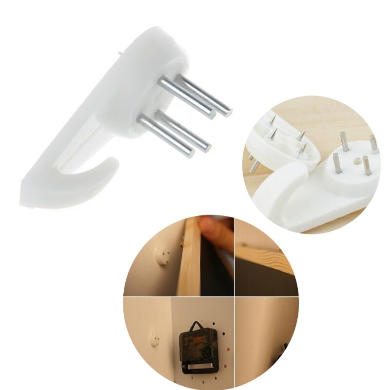 50 Pcs Plastic Invisible Traceless Wall Mount Photo Picture Frame Nail Hook Hanger R9UC