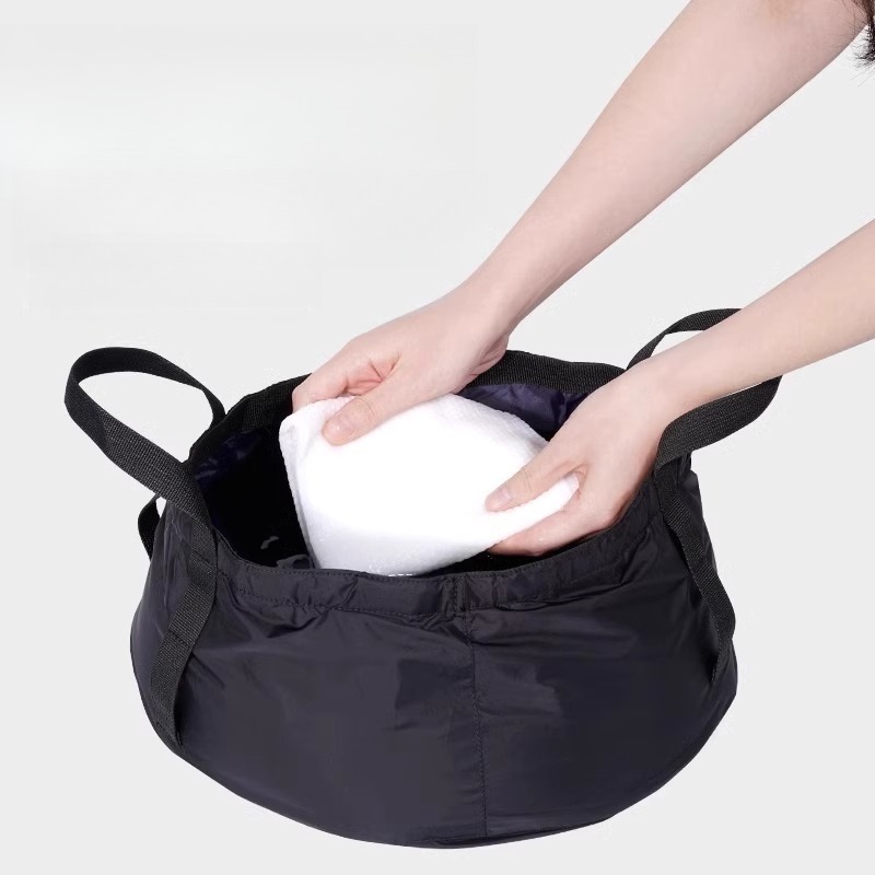 1pcs Portable Foldable Water Basin Travel Camping Shower Basin Facial Wash Basin Large Capacity Storage Basin for Outdoor Use