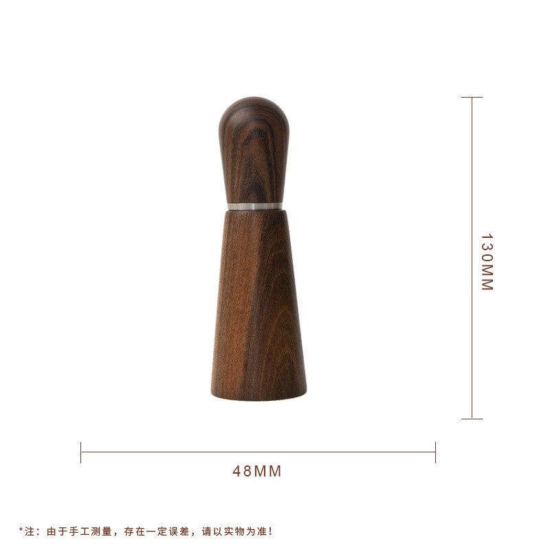 Four-needle Coffee Powder Dispenser with Wooden Seat Italian Coffee Machine Stainless Steel Needle-type Powder Dispenser