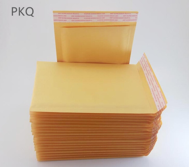 100pcs Yellow Kraft Foam Envelope Bag Different Specifications Mailers Padded Envelope With Bubble Mailing Bag