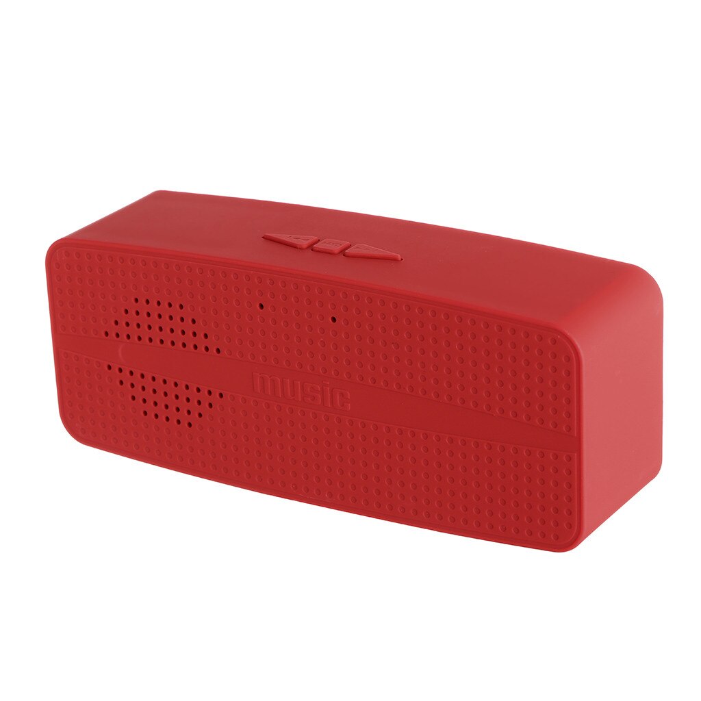 HIPERDEL Bluetooth speaker HIFI Portable speakers Stereo Sound Bar TF FM Radio Subwoofer Column Speakers With Mic Z610: Red