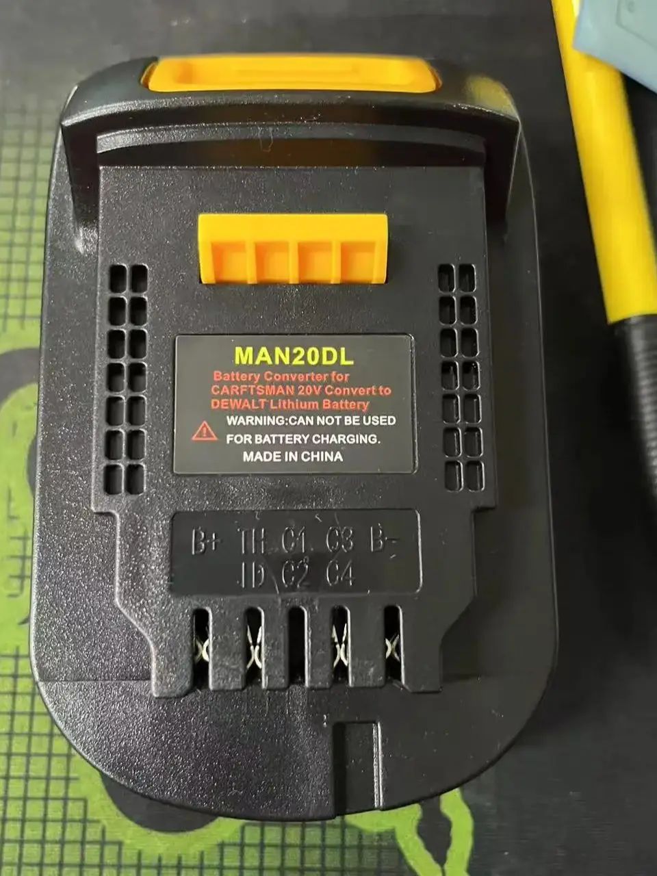 Adapter för stanley fatmax  v20 20v sb202 sb204 sb206 , konverteras för dewalt 18v/20v litiumjonverktyg (passar inte 18v gamla): Default Title