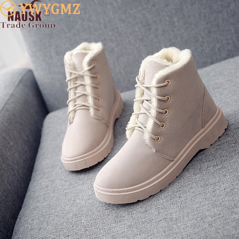 Vrouwen Laarzen Winter Schoenen Vrouw Snowboots Grote Pluche Binnenkant Botas Mujer Waterdichte Australische Laarzen Vrouwelijke Booties