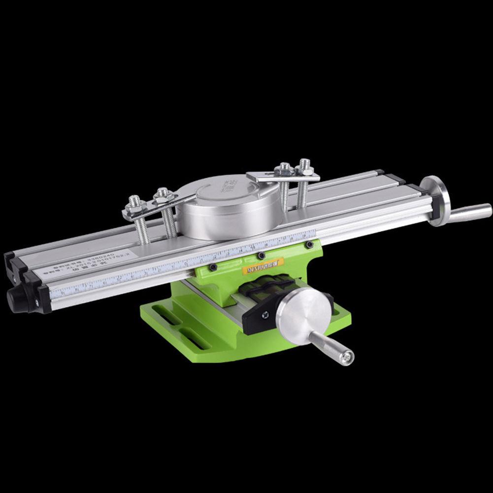 Multifunción de la máquina de fresado portátil de la mesa de trabajo Mini DIY compuesto adjustivo duradero fácil de operar soporte de deslizamiento cruzado