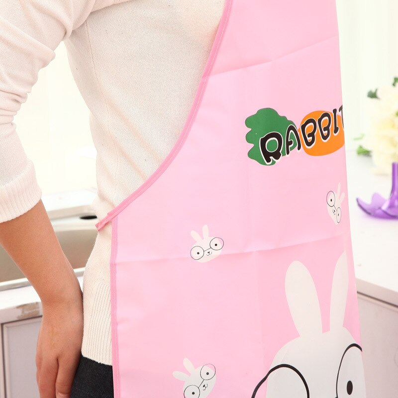 PVC dessin animé Panda Chef demi tablier ménage outil de nettoyage femme cuisine restaurant cuisson tabliers