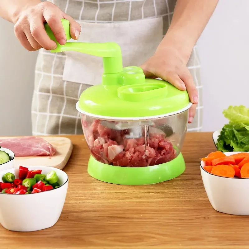 Potente picadora de carne Manual, picadora de alimentos manual, picadora, batidora para picar carne, frutas, verduras, nueces, trituradores