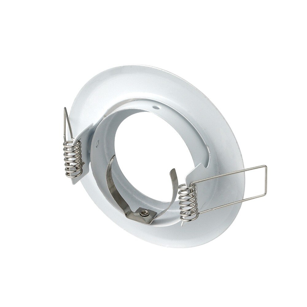 10 stuks ronde witte verstelbare  mr16 gu5.3 gu10- spot halogeenlamp framehouder downlight plafondlamp armatuur  gu10 mr16