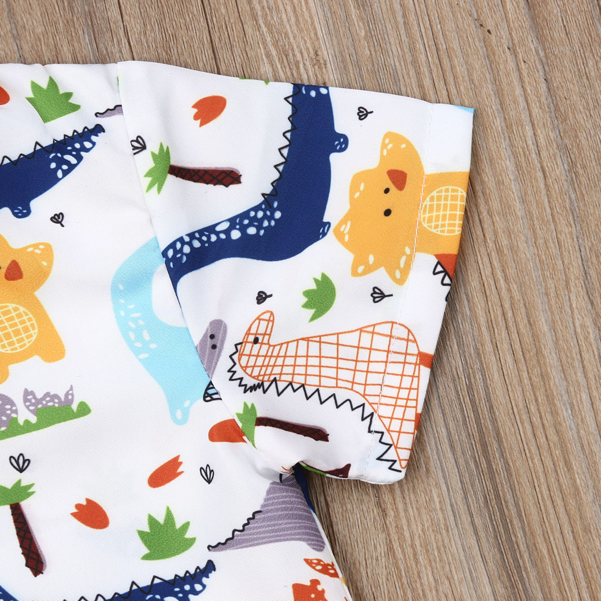 1-6y sommer småbørn børn baby drenge tøj sæt dinosaur print kortærmet skjorte top shorts outfits herre tøj