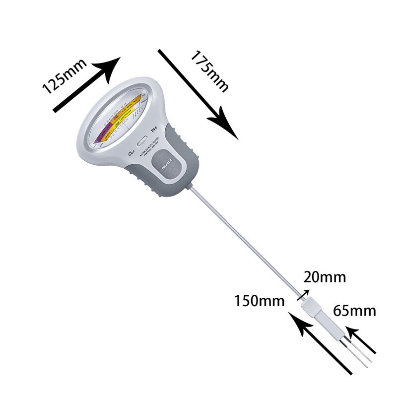 Chlorine Meters PH Tester 2 in 1 Testers Water Testing Device CL2 Measuring For Swimming Pool Aquarium Drinking Checker: A
