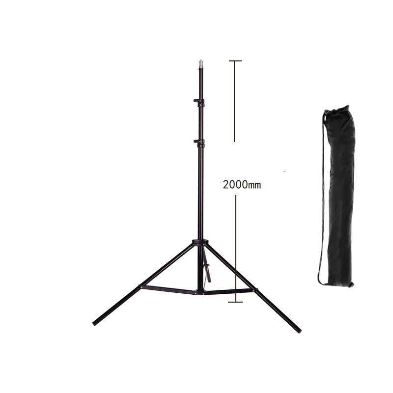 Draagbare 160Cm 200Cm Selfie Sterke Foto Statief Voor Mobiele Telefoon Digitale Camera Ring Lamp Met Bluetooth Afstandsbediening: 200cm  tripod