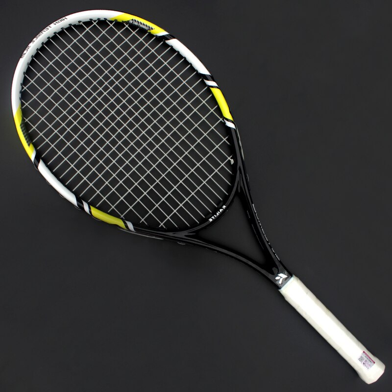 Raquettes de Tennis en carbone de Type technique Raqueta Tenis raquette de Padel tennisraquette de Tennis sac de raquette 50-58 LBS: YELLOW