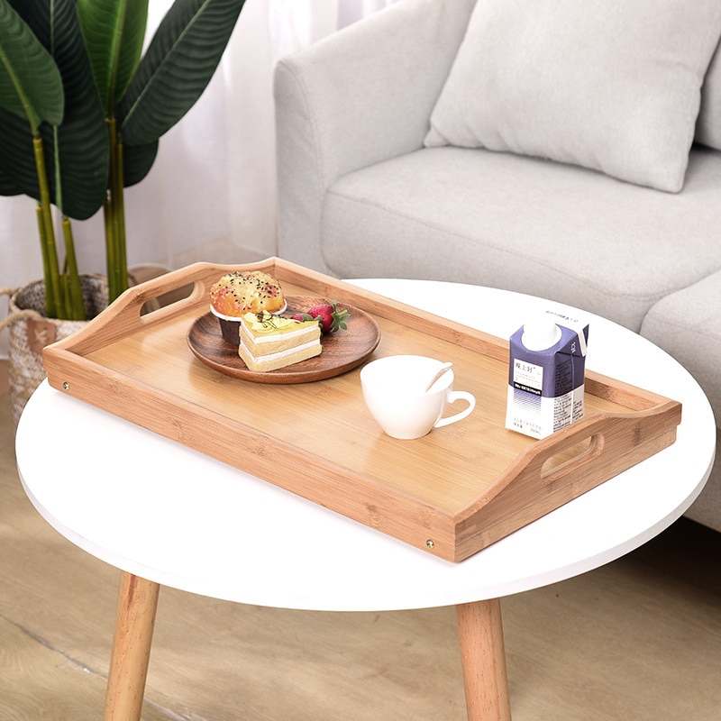 Opvouwbare Draagbare Bamboe Laptop Bureau Notebook Bureau Eenvoudige Eettafel Voor Sofa Bed Laptop Tafel Op Het Bed Picknick Tafels