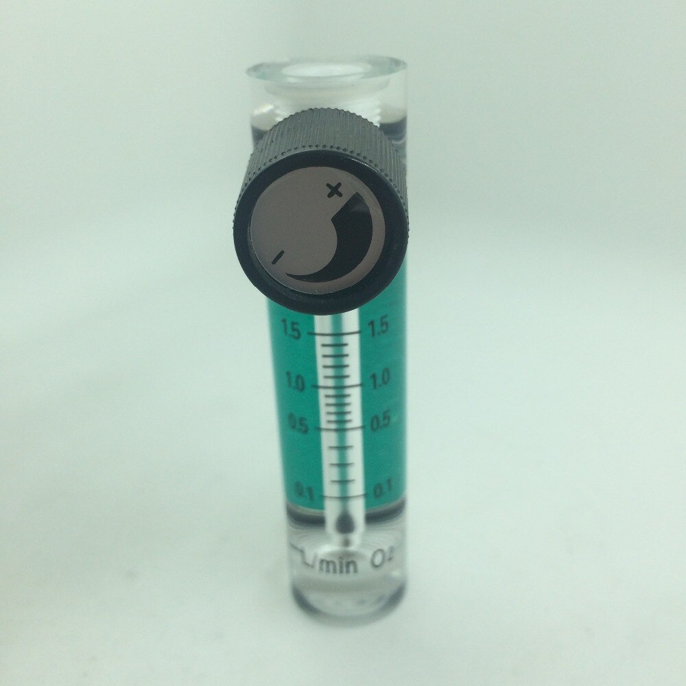 Air Oxygen Gas Flow Meter Flowmeter Caudalimetro Counter Flow Indicator O2 Oxigen Gas Meter Flow Device Switch 0.1-1.5L/min