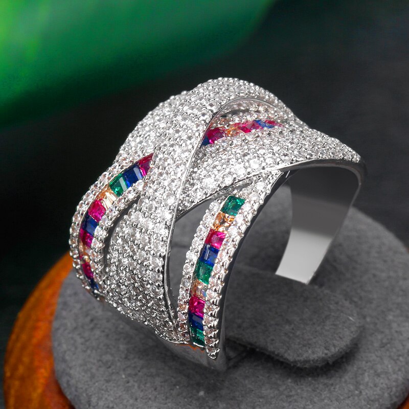 Bruid Talk Kleur Zirconia Ringen Rode Korund Spine... – Grandado