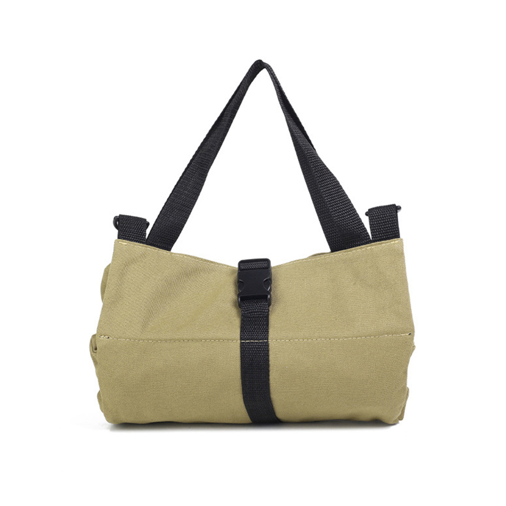Botiquín de primeros auxilios para coche, estuche de almacenamiento en rollo, bolsa de almacenamiento, bolsa de herramientas enrollable multiusos ajustable: Beige