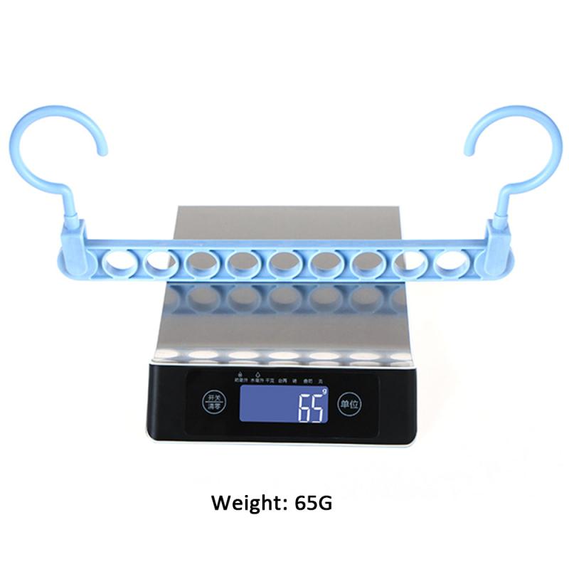 Nine-hole magic hanger multi-purpose hanger home magic storage artifact anti-skid drying rack Space Saving