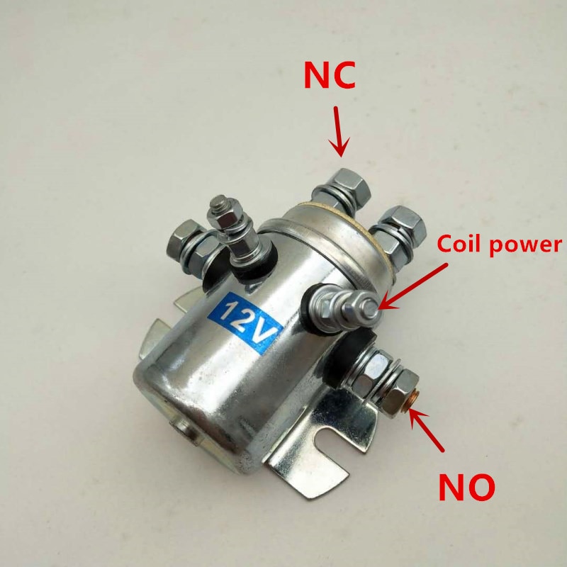 6 pin NC NO 12V-48V 200A High Current Contactor Relay Car Electric Continuous Duty Metal Side Mount Solenoid Relay for truck