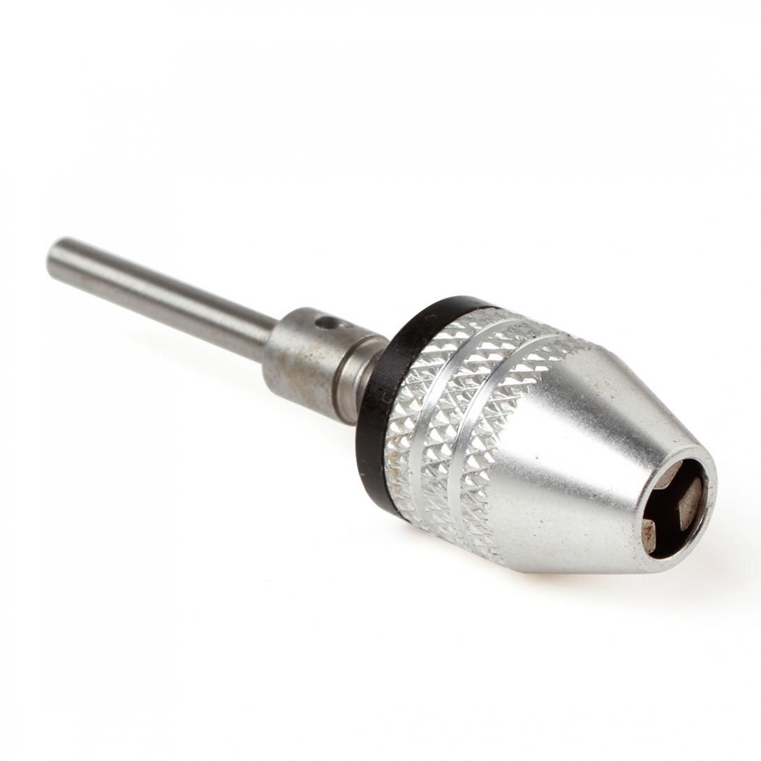 Alloy Rotary Tool Mini 0.3-4mm Keyless Drill Bit Chuck Adapter Screwdriver