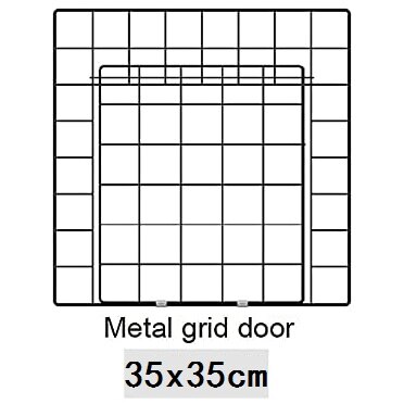 DIY Metal Mesh Pet Playpen, Small Animal Cage Metal Wire Indoor Outdoor, Portable Metal Wire Yd Fence for Small Animals: metal grid door / 1pcs