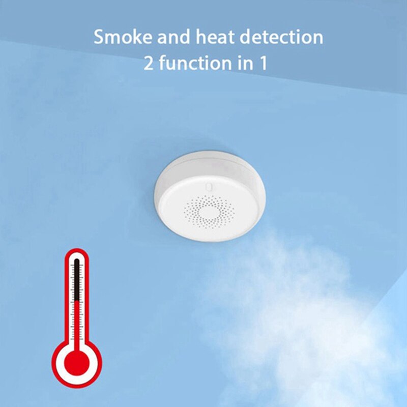 -Tuya Smart Zigbee Home Smoke Detector Wireless Smoke Detector Used In Conjunction With Smart Life Applications