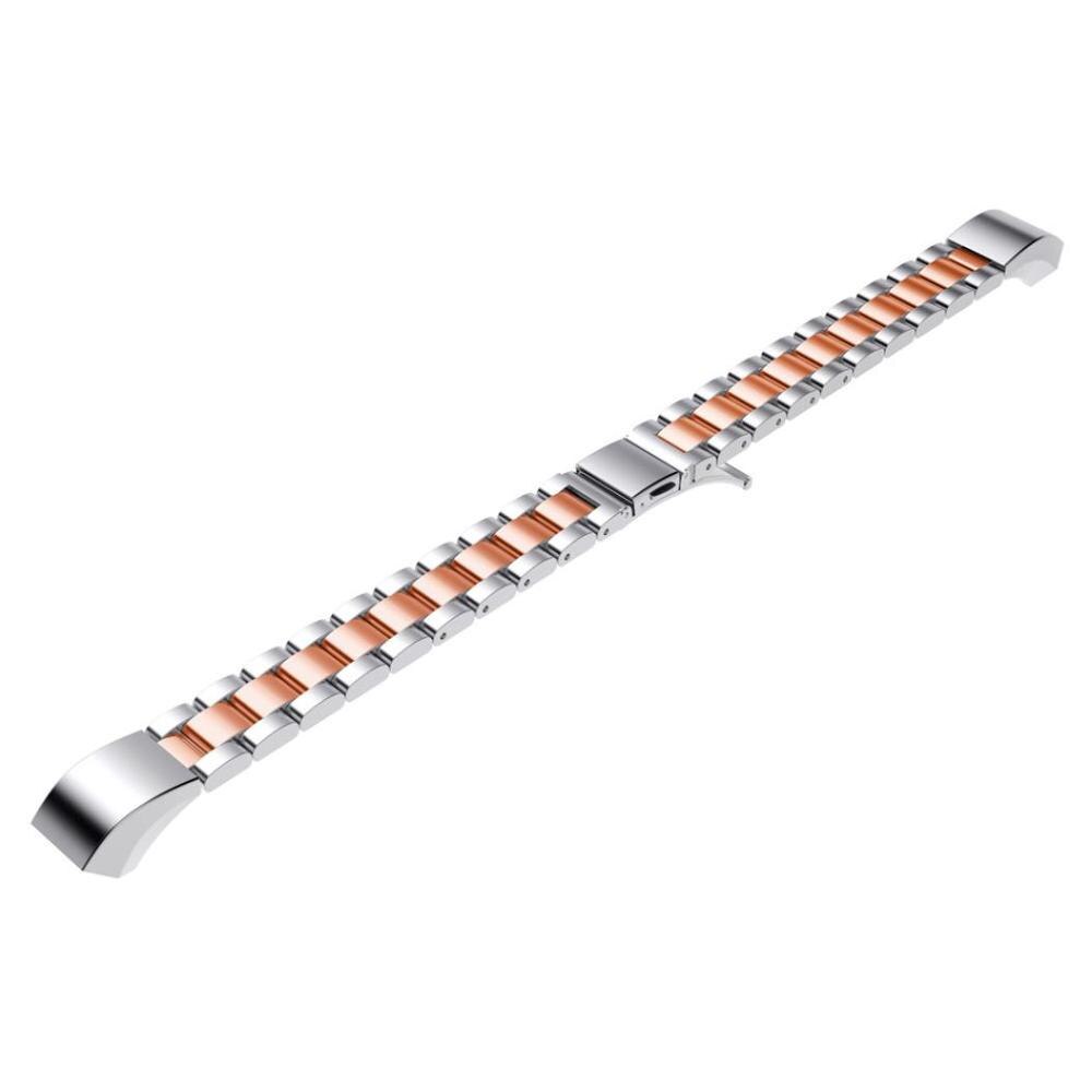 Correa de acero inoxidable para Fitbit, repuesto de pulsera de Alta HR para fitbit, correas altas, accesorios para pulseras: Middle rose gold