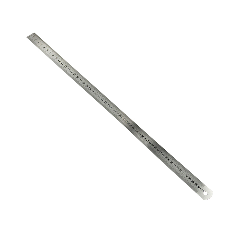 Urijk 1Pc 60cm/24" Stainless Steel Double Side Measuring Straight Ruler Accessories Office School Supplies