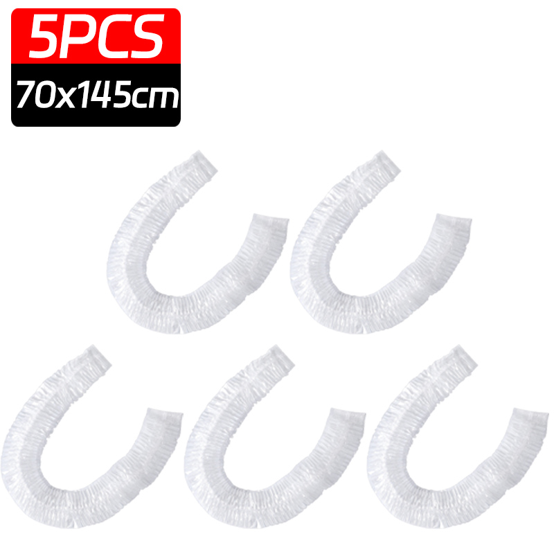 50-1PCS Disposable Air Conditioning Dust Cover Household PE Transparent Air Conditioner Protection Cover Universal Dust Covers: MULTI