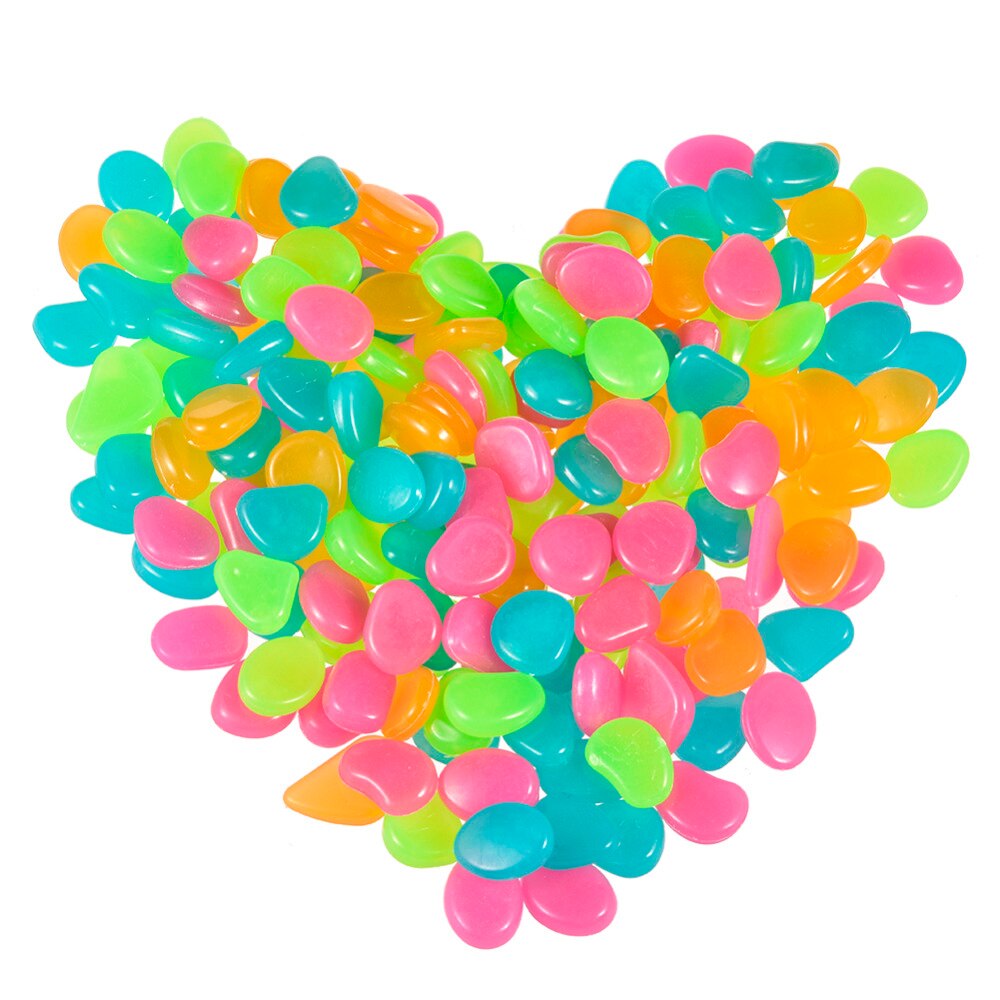 Garden Decoration 50Pcs Glow Stone for Jardin Garden Pebbles Glow Stones Rocks for Park Path Patio Lawn Decor Luminous Stones