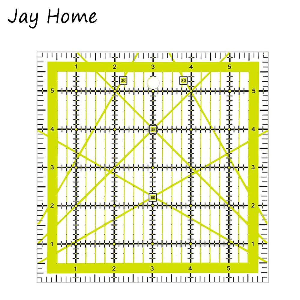 1PC Quilting Ruler Rectangle Square Acrylic Quilting Ruler Fabric Cutting Ruler with Grid Lines for Quilting Sewing &amp; Crafts: 3