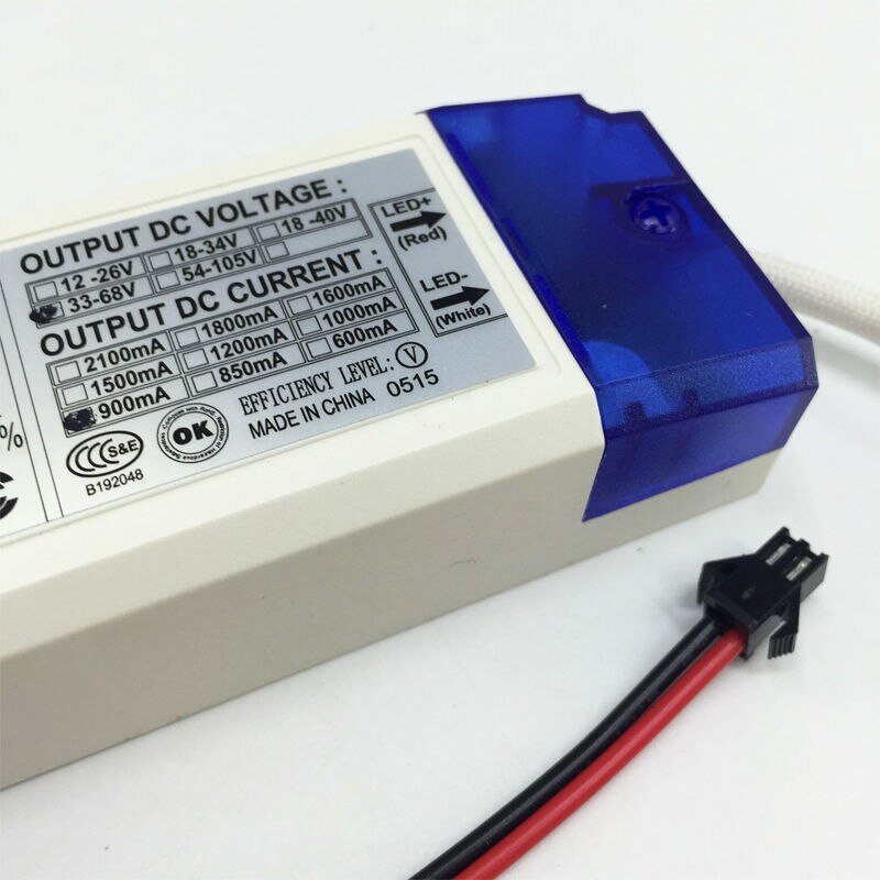 1/ 2/ 5/ 10 Pieces 30W 40W 50W 60W 10-20x3W 900mA LED Driver DC33-68V High Power LED Power Supply Lighting Transformers