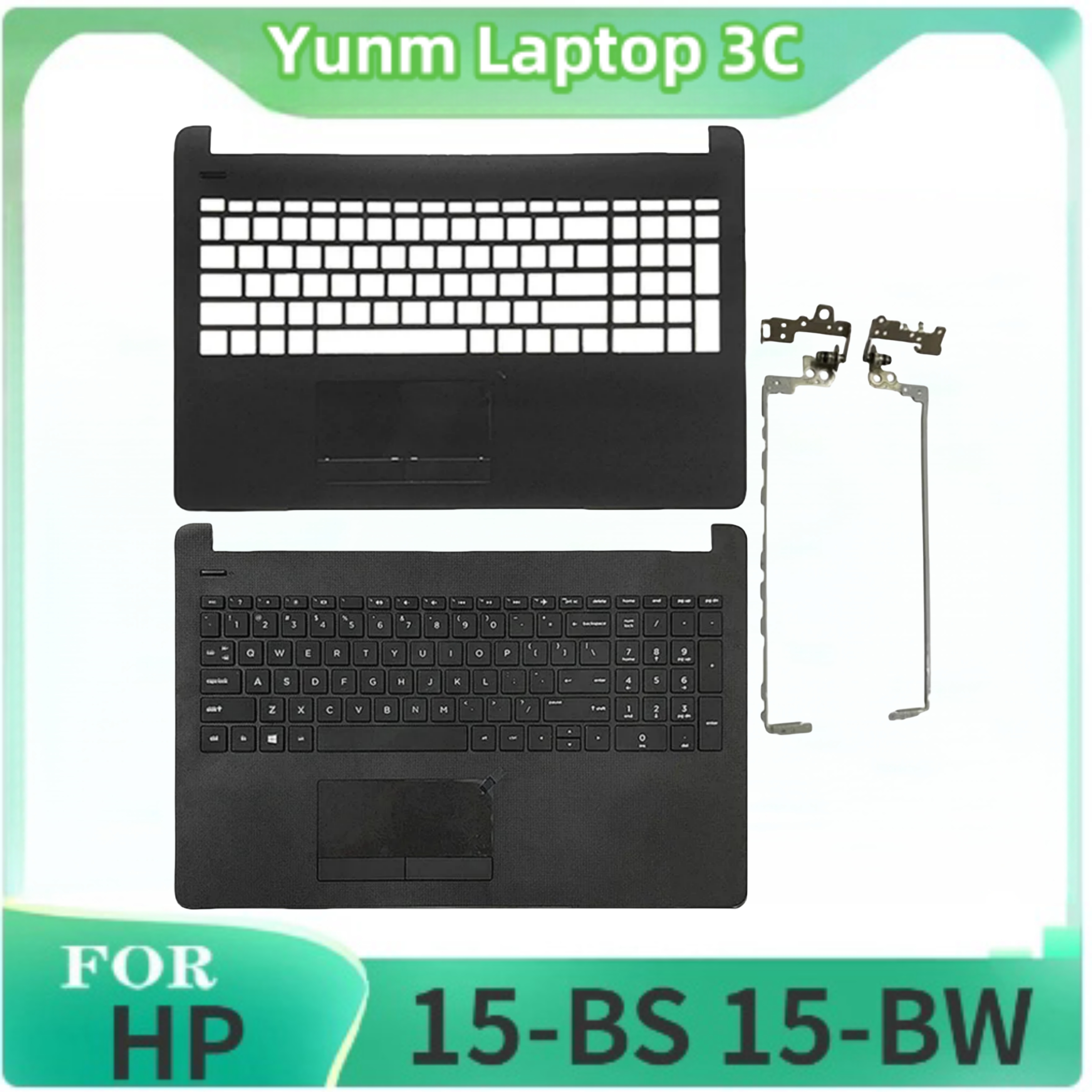Nowa oryginalna podpórka pod nadgarstki do laptopa z zawiasem klawiatury do klawiatury HP 15-BS, 15-BW, 15-RA, 15-RB, 250, 255 G6 akcesoria do laptopa