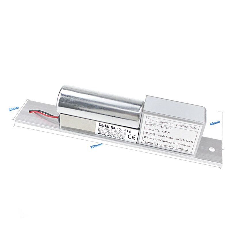 Electric Bolt Mortise Door Lock Electronic intelligent Stainless Steel Heavy-duty Fail-Safe Door Access Control Security