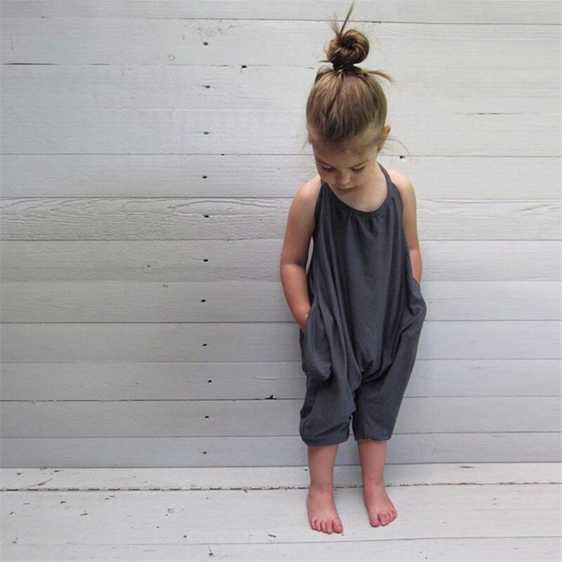 Kid Pants Toddler Kid Baby Girls Straps Rompers Jumpsuits Piece Pants Clothing #30