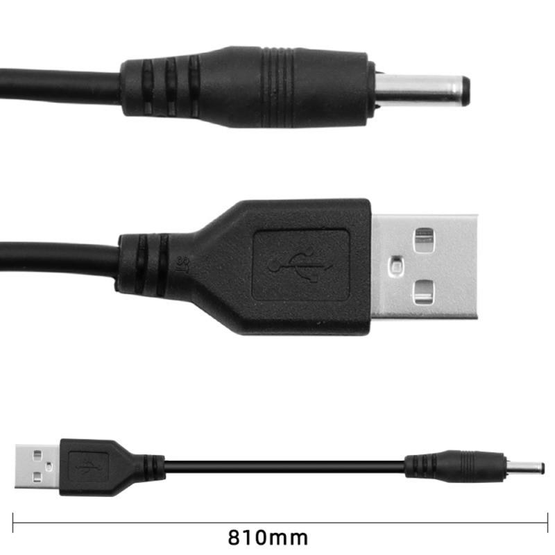 Cable de alimentación USB 2,0 macho A 3,5x1,35mm 3,5mm macho conector de barril DC 5V Cable de alimentación Cable adaptador-cargador * 3,5*1,35mm