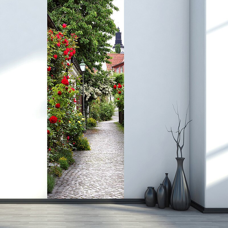 3D Deur Sticker Muurstickers Scene Muurschildering Behang Poster Zelfklevende Pvc Verwijderbare Waterdichte Home Decor Deur Decals: 2