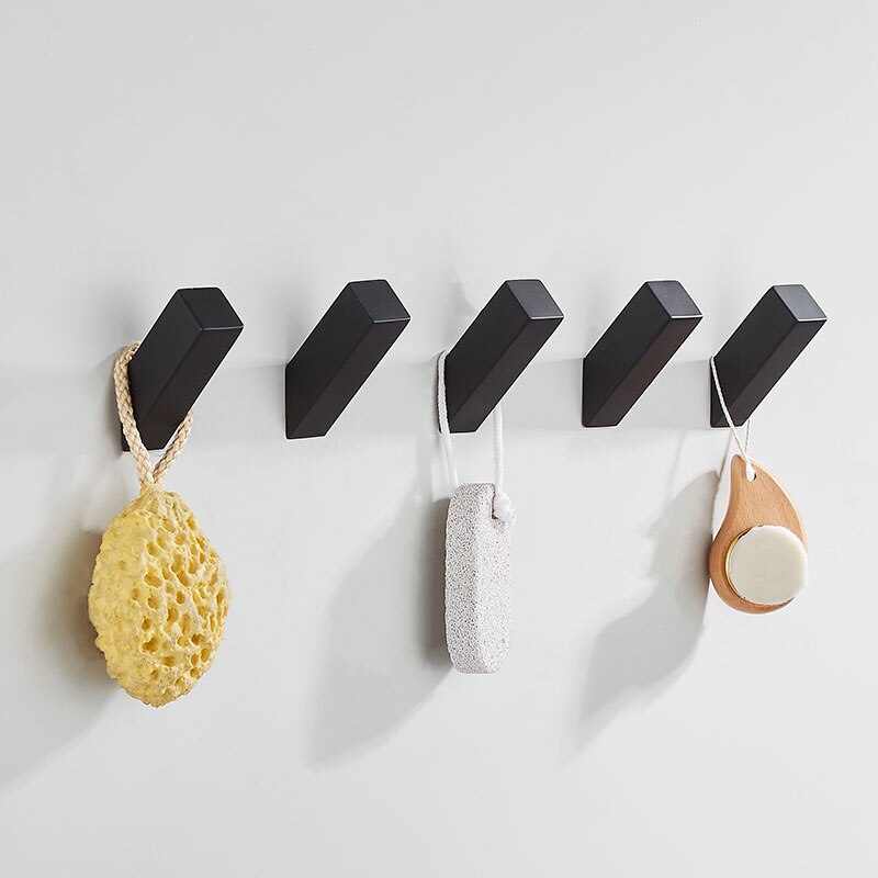 Perchero individual montado en la pared, gancho para abrigos y toallas resistente para baño, cocina y dormitorio