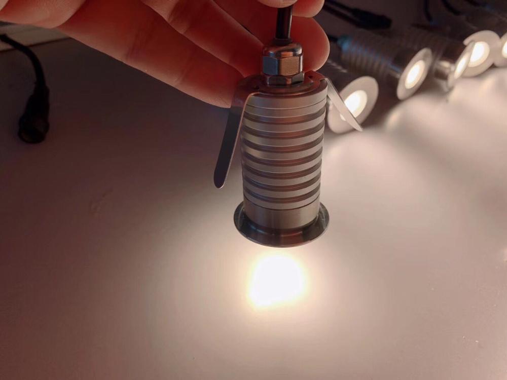 Iluminación LED de paisaje, 1W, 3W, luz de pavimento, Mini luz Led, 12V, 24V, lámparas enterrada para suelo, terraza, escaleras