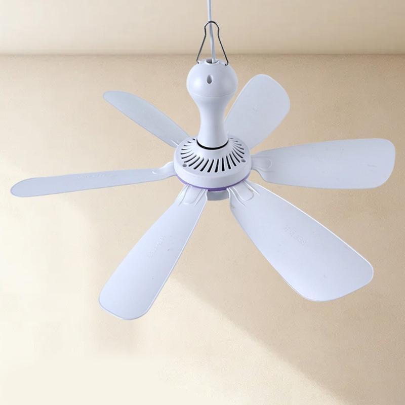 A3PD Quiet USB Hanging Fan DC5V 17.7in for Weather Relief in Bedrooms Camping Fan