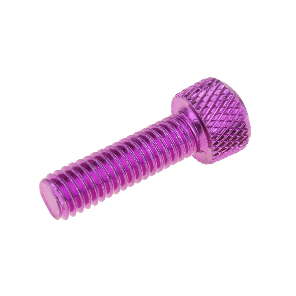10pcs M6 x 20mm Pitch Alloy Steel Hex Bolt Socket Head Cap Screws Purple