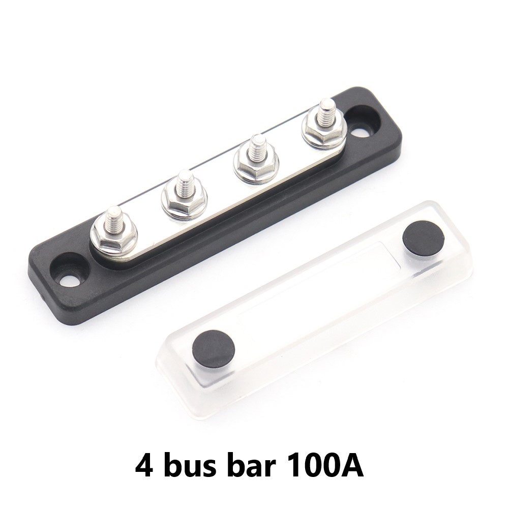 Bus Bar Power Distribution Block Terminal Block Automotive Truck Marine Vehicle with Clear Transparent Cover RV 48V 100 150 Amp: 02