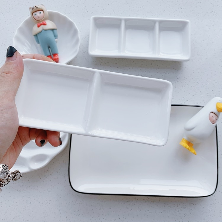 Ceramiczna paleta artysty akwarela gwasz farba ceramiczna paleta biała fala róża typ paleta malowanie dedykowane łatwe robić czyszczenia: D Two lattice palett