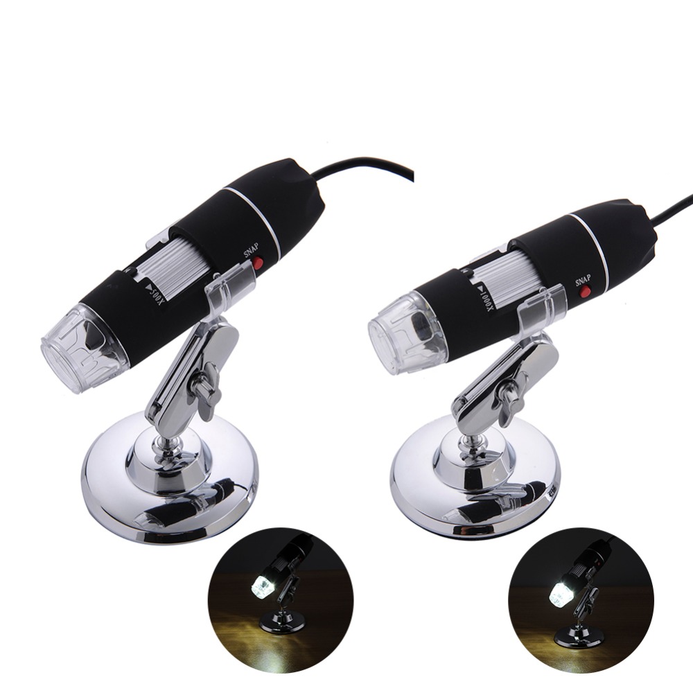 1600X 1000X 500X LED Digital Microscope USB Endoscope Camera Microscopio Magnifier Electronic Stereo Desk Loupe