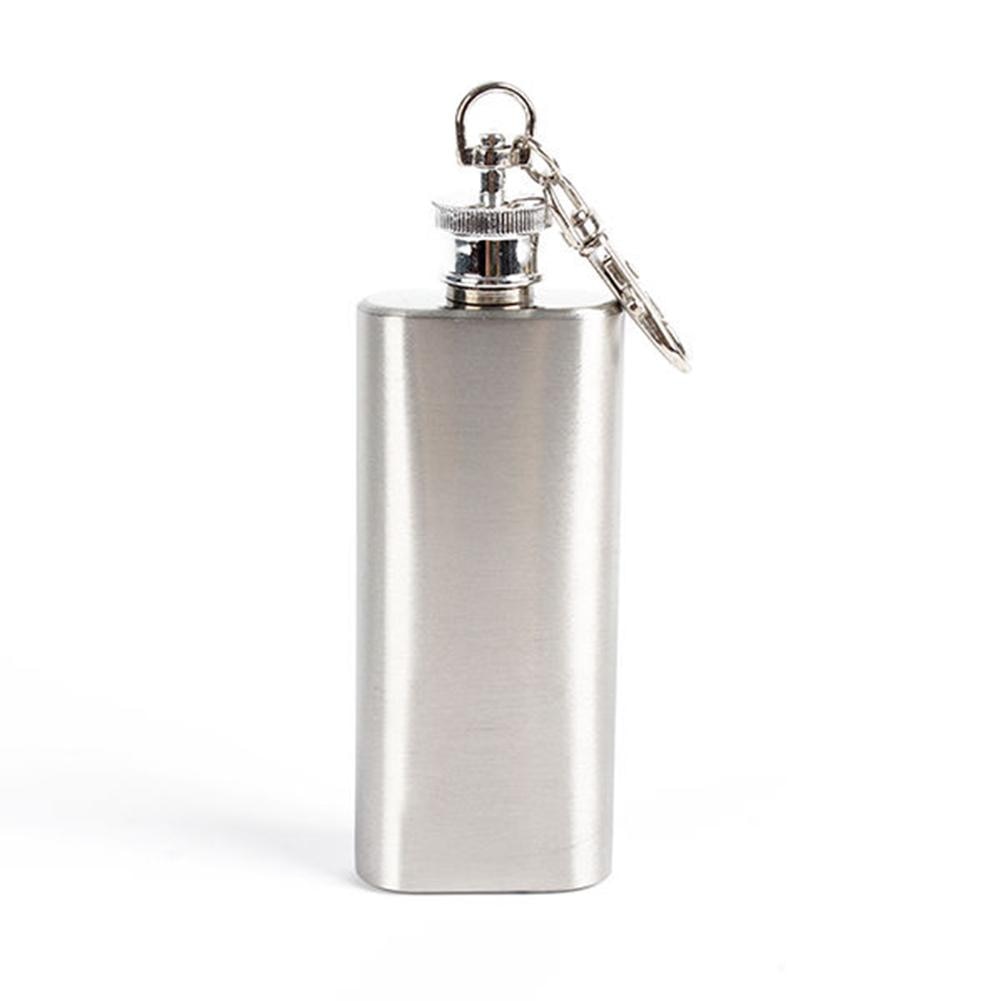 2oz Mini Wine Bottle Stainless Steel Liquor Hip Flask with Screw Cap Portable