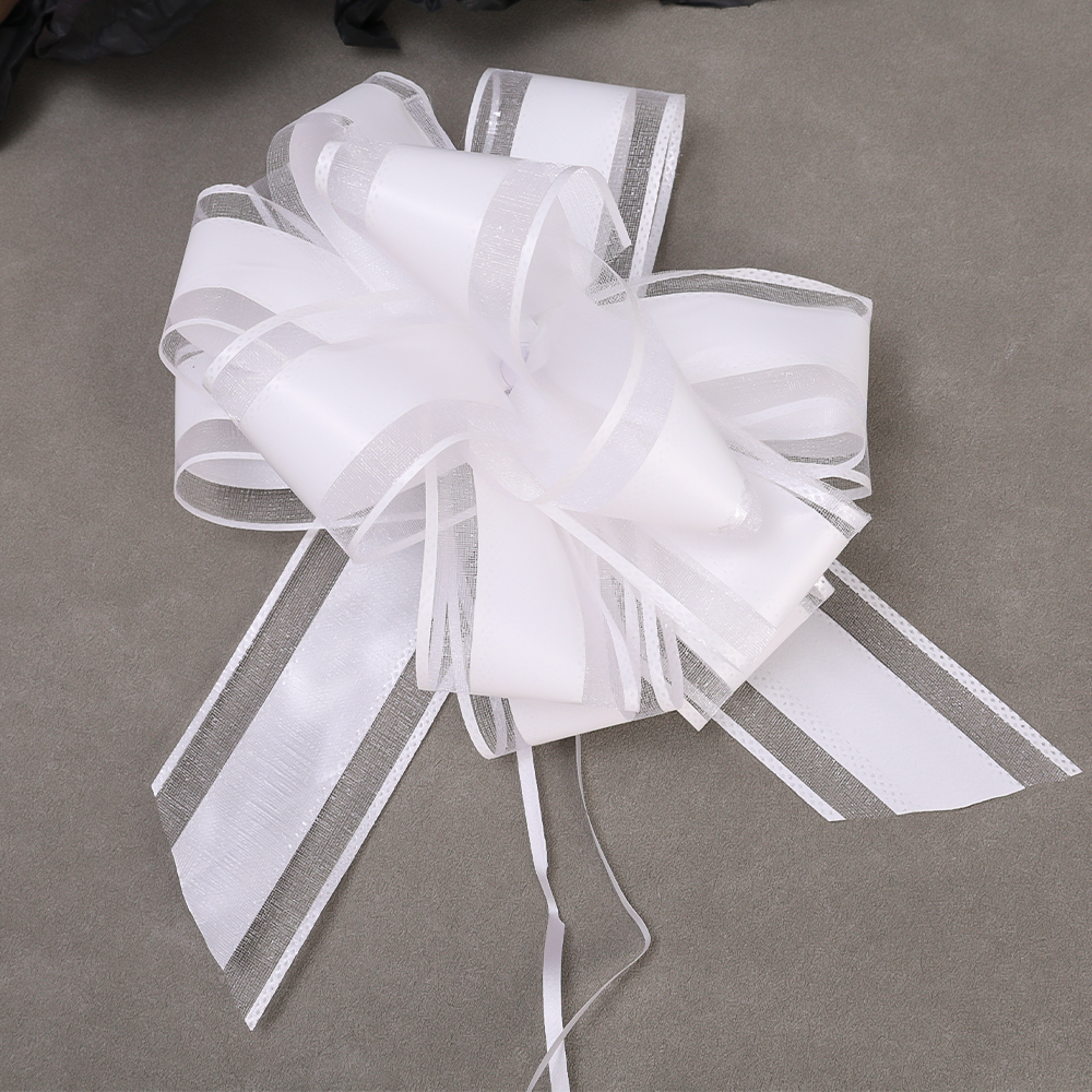 5/1 Uds. de flores para coche, cintas con lazo para boda, embalaje envolvente, suministros para eventos de cumpleaños y Día de San Valentín, decoración de San Valentín: S / Verde militar