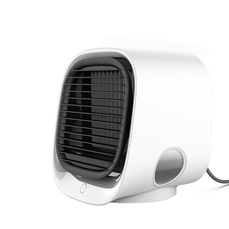 Plzdf Draagbare Ventilator Mini Airco Ventilator Luchtbevochtigers Air Cooler Fans Usb Koeler Tafel Ventilator Voor Office Koel Apparaat: White