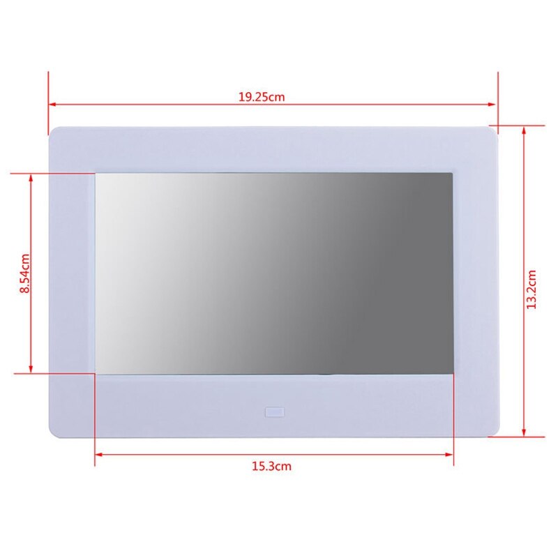 7 Inch Digitale Fotolijst 16:9 Elektronische Foto Video Speler W/Afstandsbediening Voor Home Digitale Fotolijst