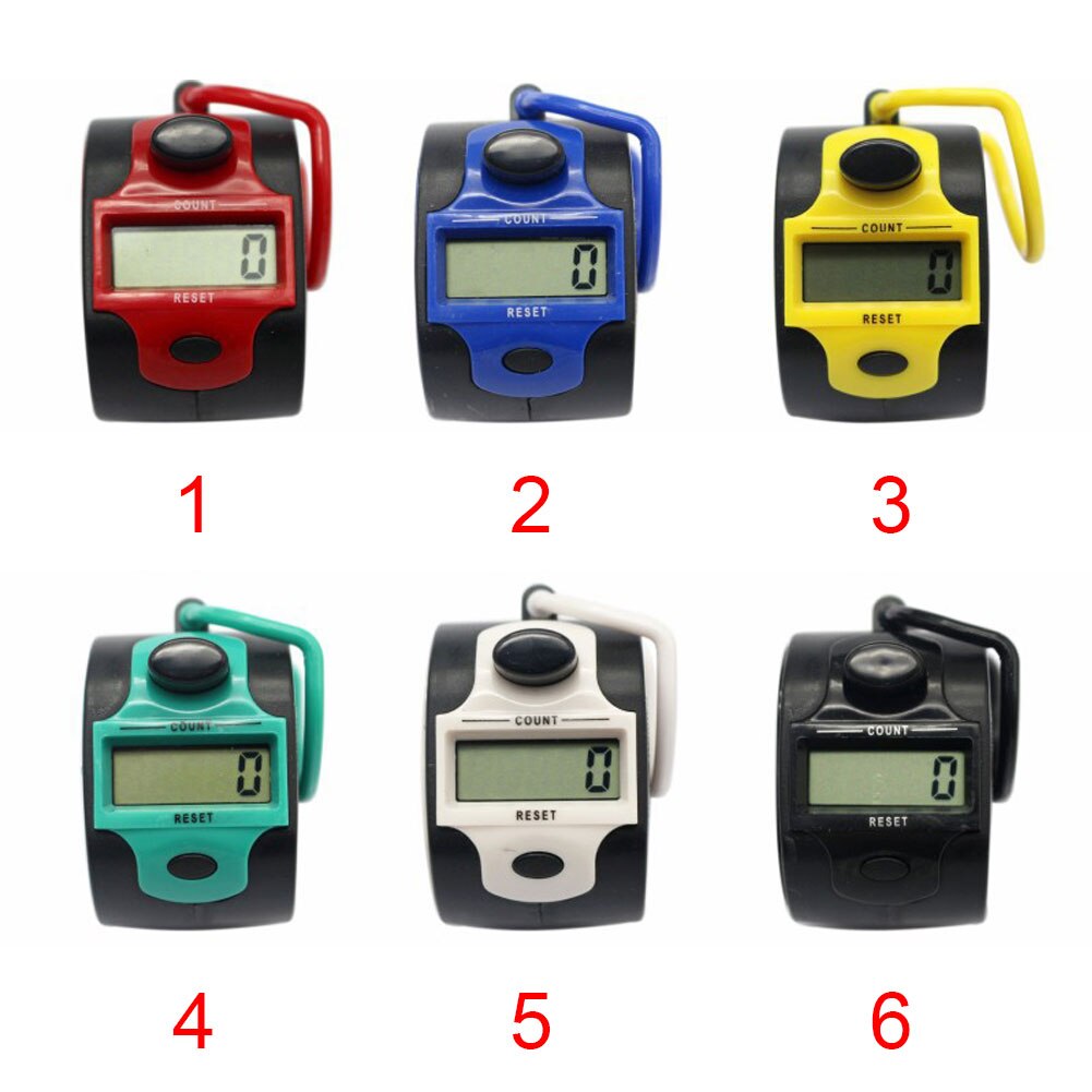 Hand Meter Circular Counter Portable LCD Screen Manual Digital Electronic Mini